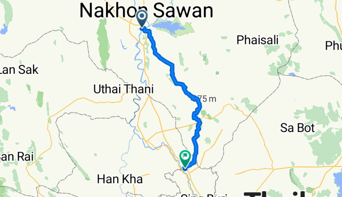 From Amphoe Mueang Nakhon Sawan to Sing Buri