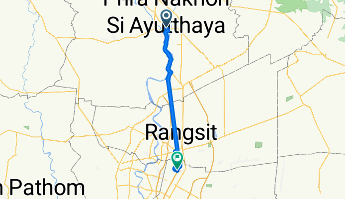 From Amphoe Phra Nakhon Si Ayutthaya to Bangkok