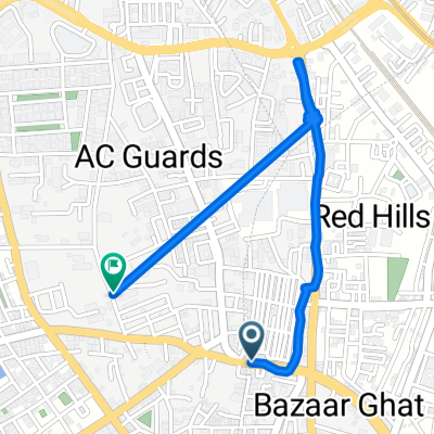 AC Guards Road to Vijay Nagar Colony Road 10-2-299/A