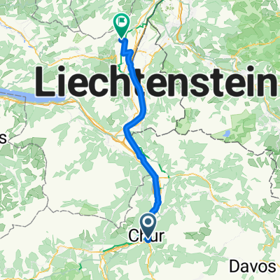 Poststrasse, Chur nach Gaditsch, Sax