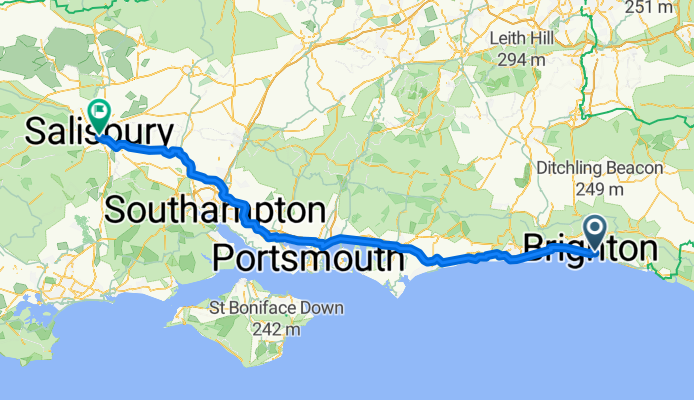 From Brighton to Salisbury