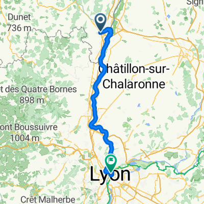 Chemin de la Petite Grosne nach Hôtel de Ville L. Pradel
