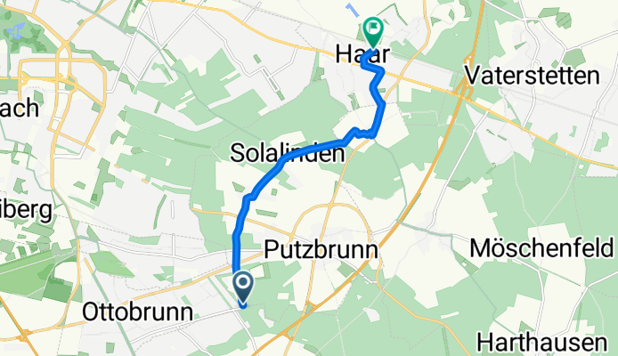 Ottobrunn nach Bahnhofplatz, Haar