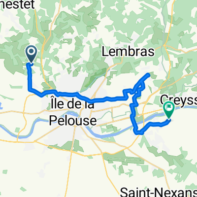 De Chemin de Croux à Route du Château de Pile