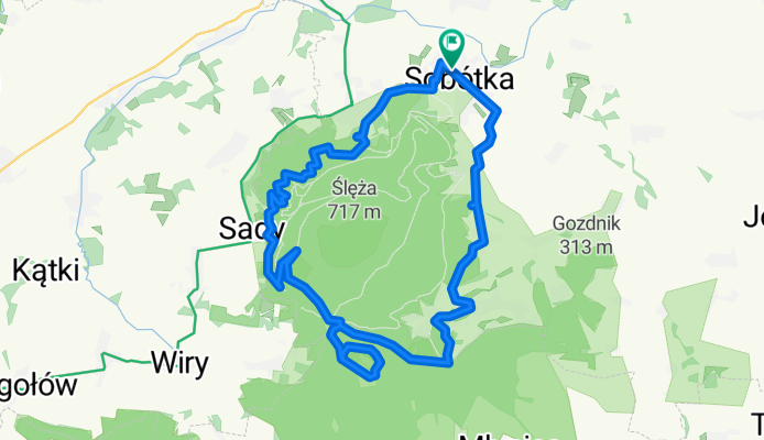 Propozycja trasy MTB trasy dla klientów Green eBikes