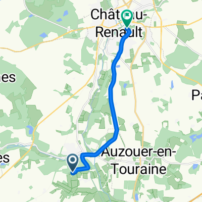 Beauregard naar Rue des Tanneries