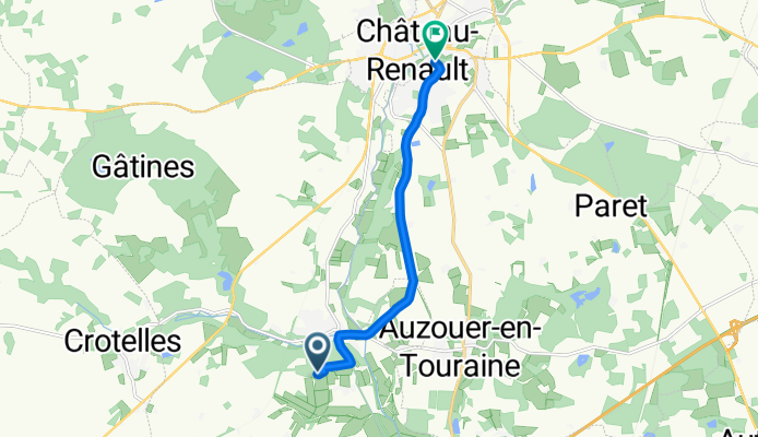 Beauregard naar Rue des Tanneries