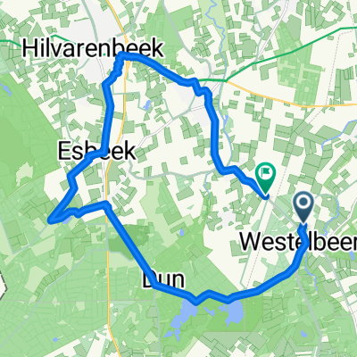 Route in Oost-, West- en Middelbeers