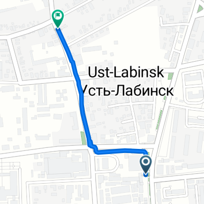 От улица Ленина З до Рабочая улица