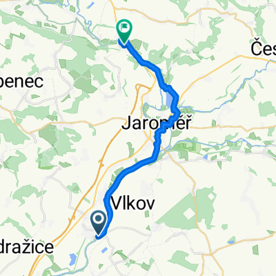 Labská, Smiřice až Kuks, Kuks