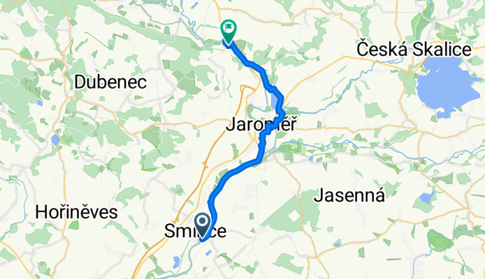 Labská, Smiřice až Kuks, Kuks