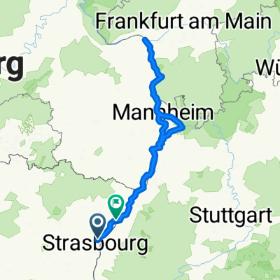 Route de l'Hôpital, Straßburg nach Quintinsstraße, Mainz