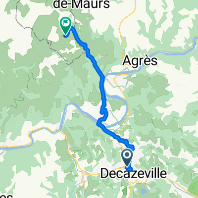 D 840, Decazeville nach Rue de la Carrière du Fabre, Montmurat