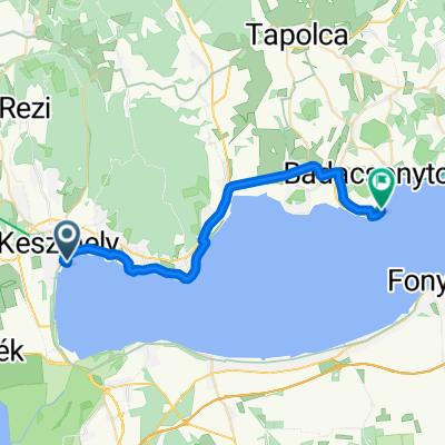 Útvonal innen: Keszthely