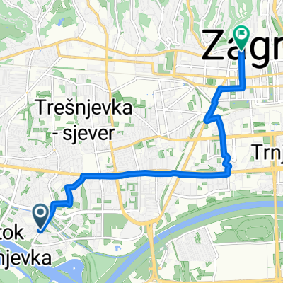 Hrgovići, Zagreb nach Ulica Josipa Eugena Tomića, Zagreb