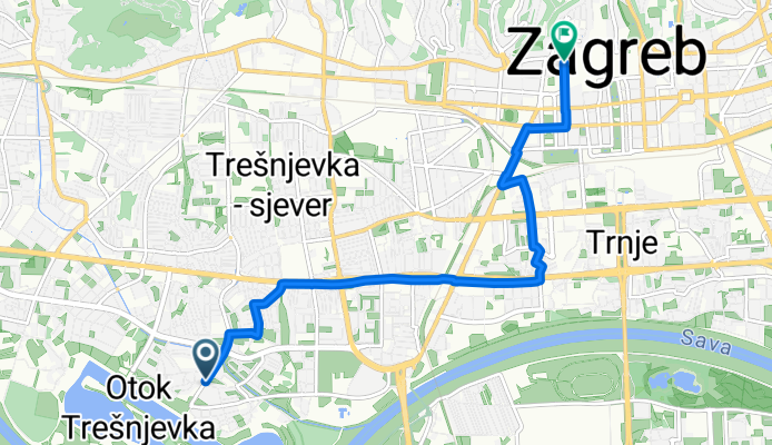 Hrgovići, Zagreb nach Ulica Josipa Eugena Tomića, Zagreb
