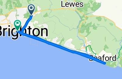 Route from Barcombe Road 48a