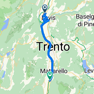 Via Trento, Terre d'Adige nach SS 12, Trient
