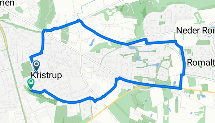 Route in Randers Sydøst