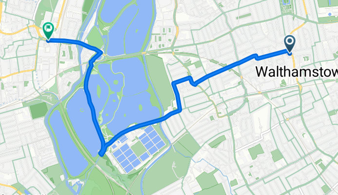 Eastfield Road, London to Tottenham Hale Retail Park, London