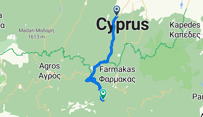 From Agios Epifanios to Sykopetra