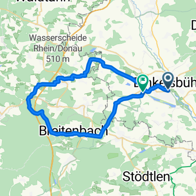 Route in Dinkelsbühl