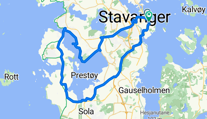 Ryfylkegata, Stavanger do Lervigsveien, Stavanger