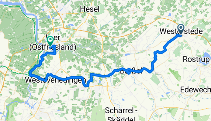 Von Westerstede bis Leer (Ostfriesland)