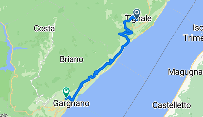 Da Gardola a Gargnano Via Prea