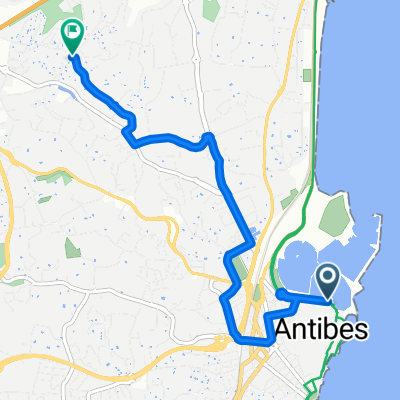 Route in Antibes