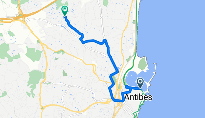 Route in Antibes