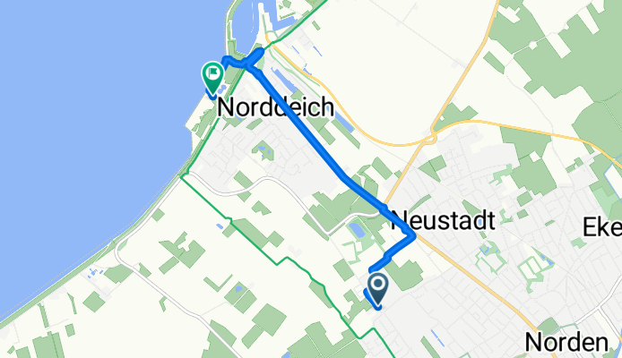 Lange Riege nach Strandstraße