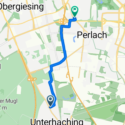 Münchner Straße, Unterhaching nach Adam-Berg-Straße, München