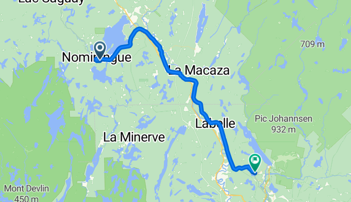From Mont-Laurier to Nominingue
