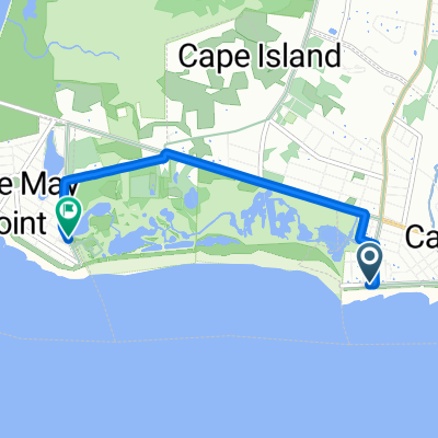 Beach Ave, Cape May to CR-629, Cape May Point