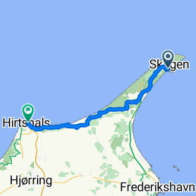 Hans Baghs Vej, Skagen to Frysehuskajen, Hirtshals