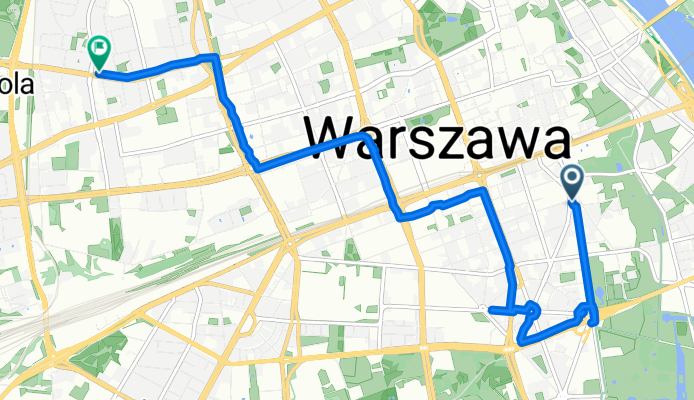 Hoża, Варшава до Górczewska, Варшава
