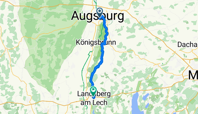 Von Augsburg bis Landsberg am Lech
