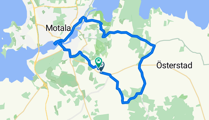 Route in Motala