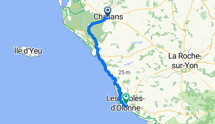 Von Challans bis Les Sables-d'Olonne