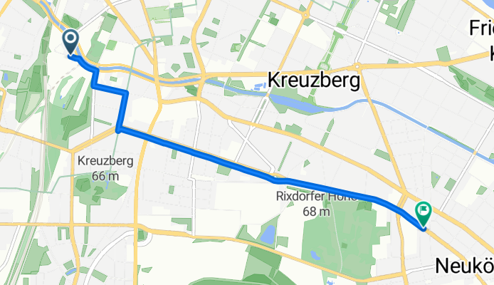 Schöneberger Straße, Berlin nach Reuterstraße, Berlin