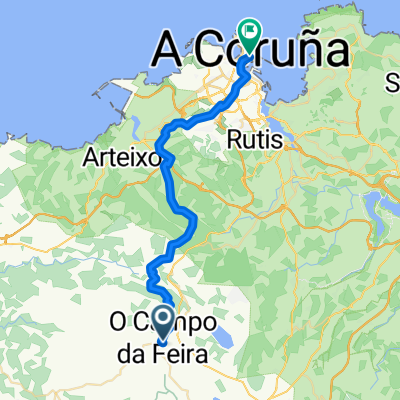 Avenida Mesón nach Praza de María Pita
