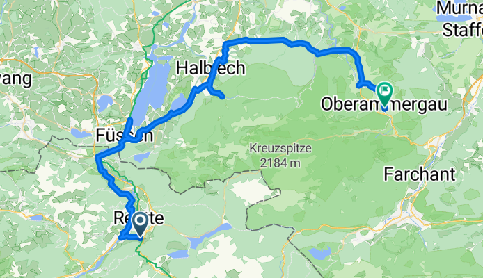 Reutte - Oberammergau