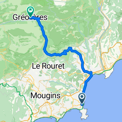 From Antibes to Gréolières