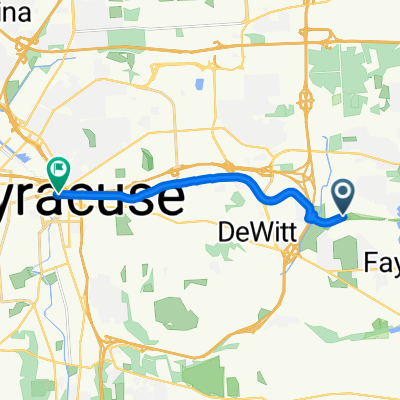 Lyndon Rd, Fayetteville to N Warren St, Syracuse