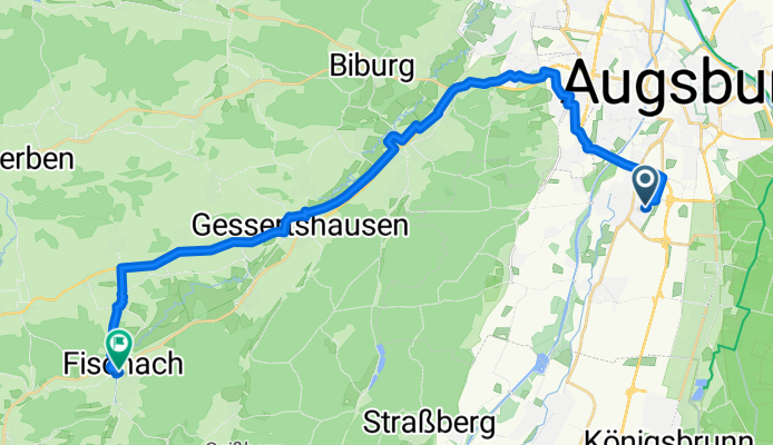 Von Augsburg bis Fischach
