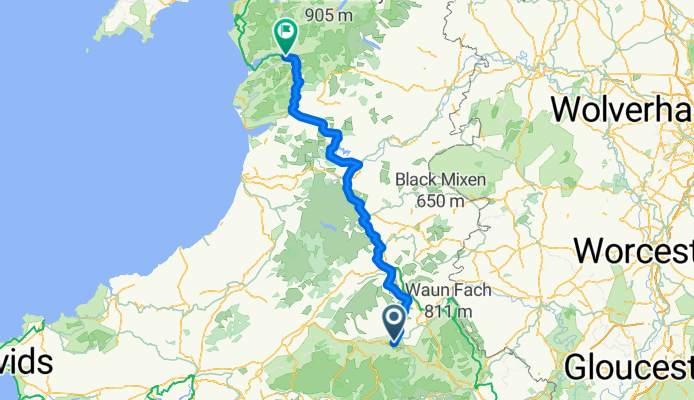 From Brecon to Aberystwyth