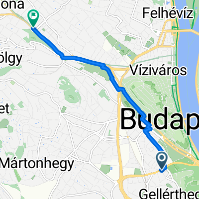 Szirtes út, Budapest - Szilágyi Erzsébet fasor, Budapest