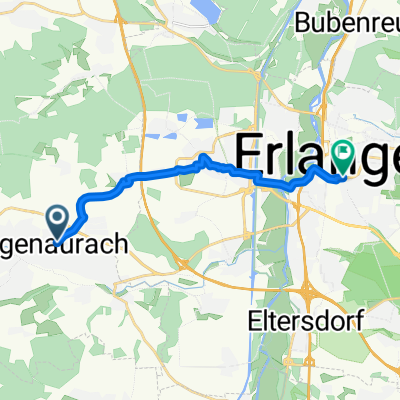 Route to Kalchreuther Bäcker