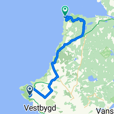 Fyrveien, Vestbygda to Vanse, Vanse